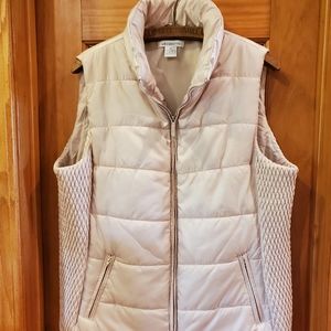 Liz Claiborne light tan beige vest